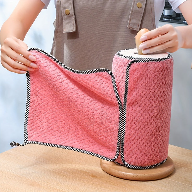 4/8pcs of Kitchen Cloths, Absorbent, Without Lint Or Oil Residue, Perfect for Cleaning.