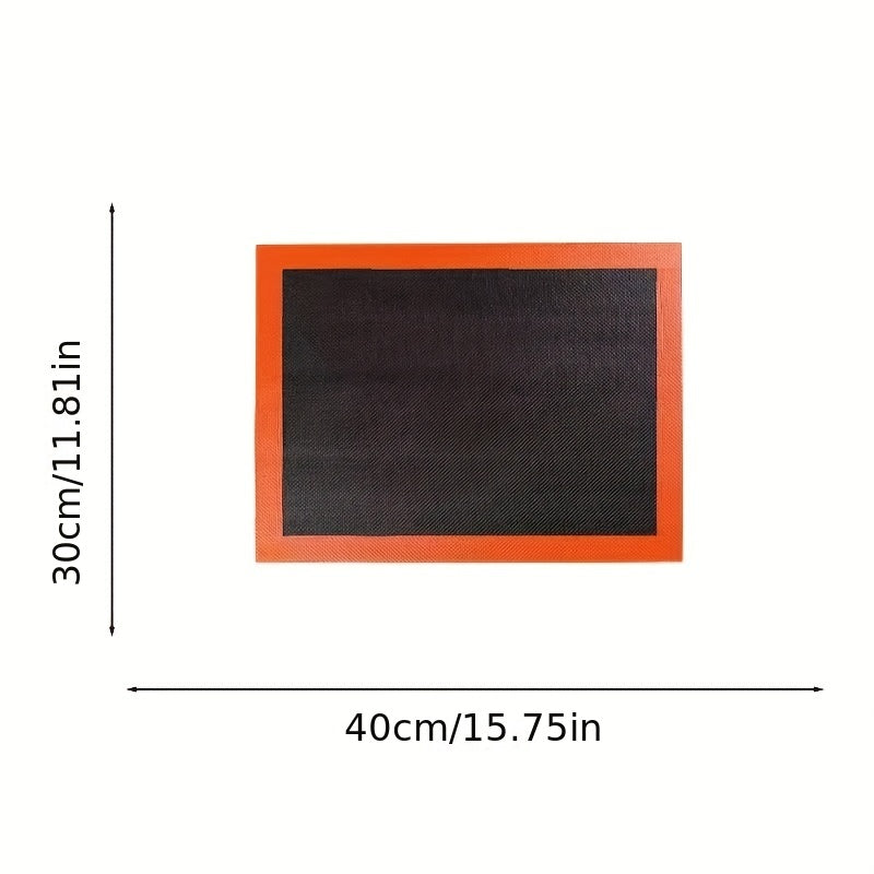 Reusable Silicone Baking Mat - 1pc, Oven Liner Sheet, Cake Pan Mat, For Macaron, Cookie, Baking Tools, Kitchen Accessories, Home Kitchen Items