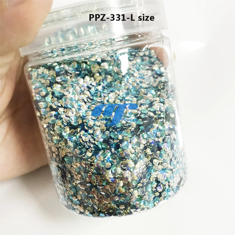 2025 New 3D Bubble Glitter Popular Wholesale Chunky Mixes Glitter for Snow Globe Cup DIY Gift Craft Glitter