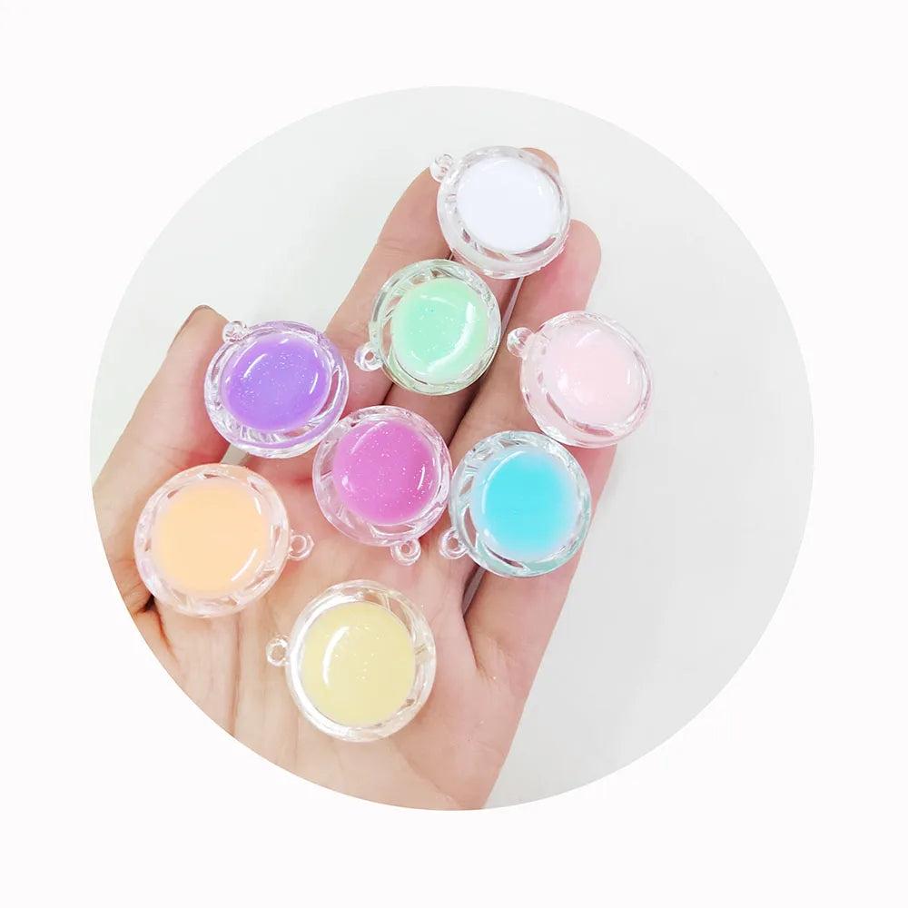 100pcs Cute DIY 3D Candy Clear Jewelry Making Accessories Jelly Decorative Resin Beads Slime Collections Bracelet Necklace