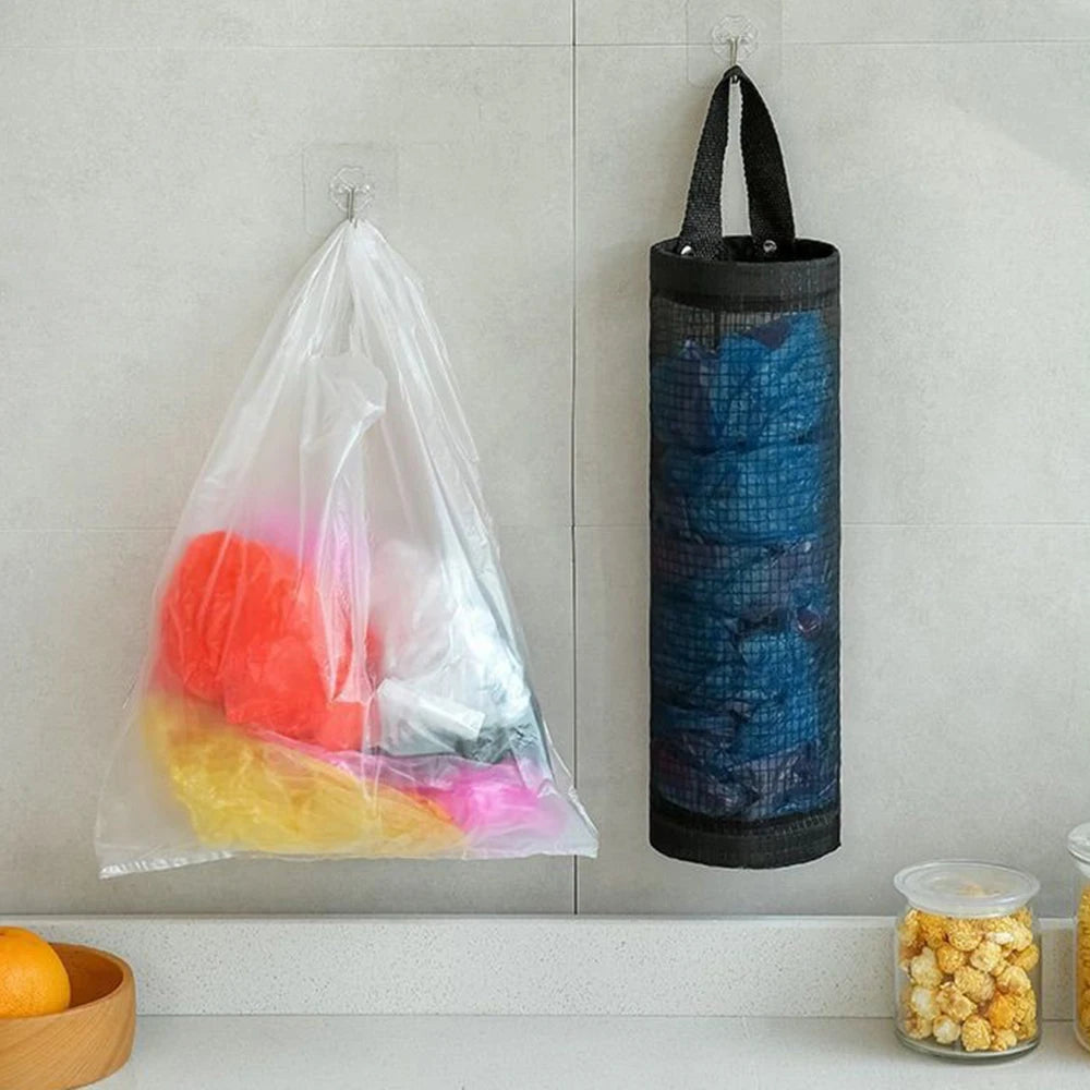 Kitchen garbage bag storage bag, wall mounted door storage hanging bag, circular miscellaneous storage bag, hanging organizer