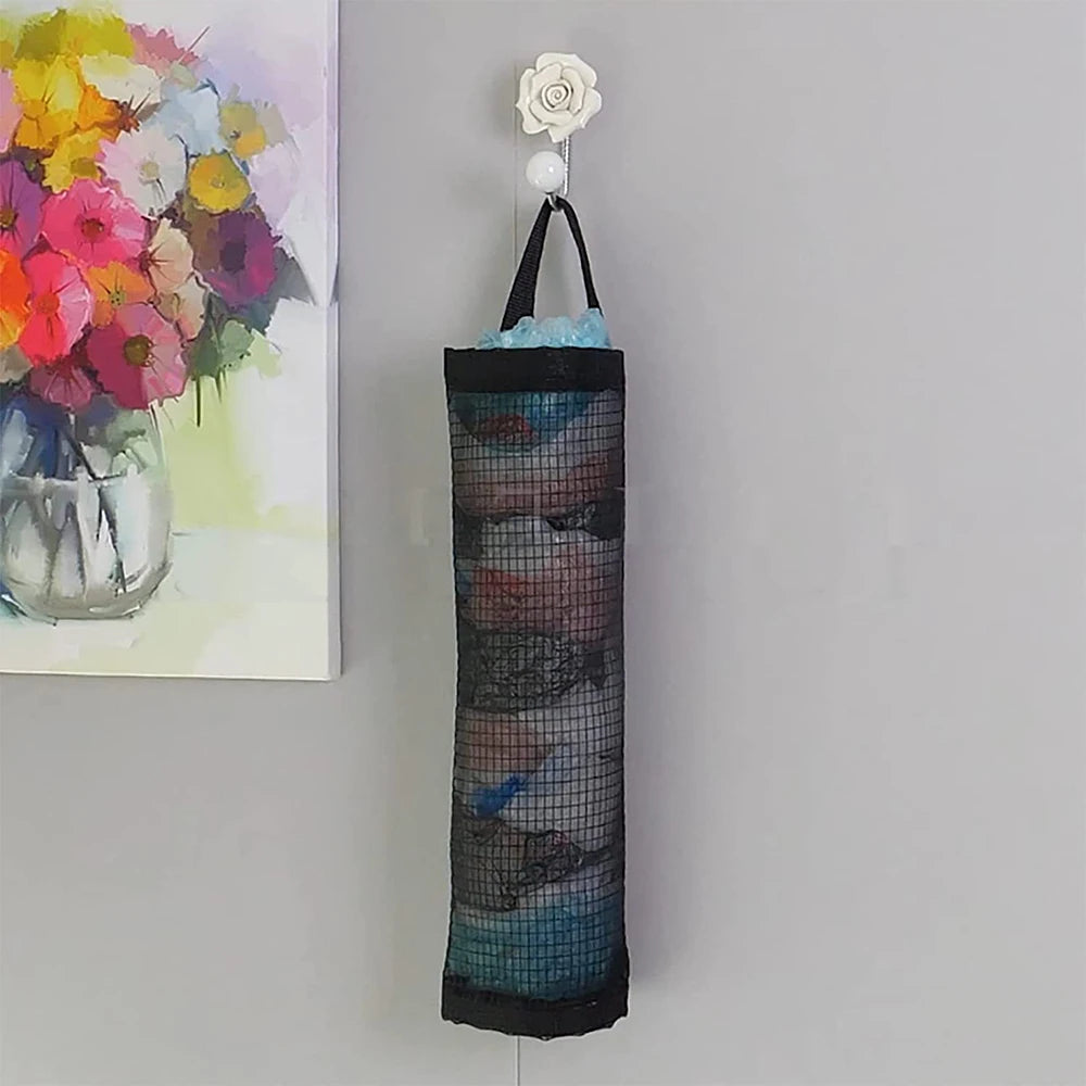 Kitchen garbage bag storage bag, wall mounted door storage hanging bag, circular miscellaneous storage bag, hanging organizer