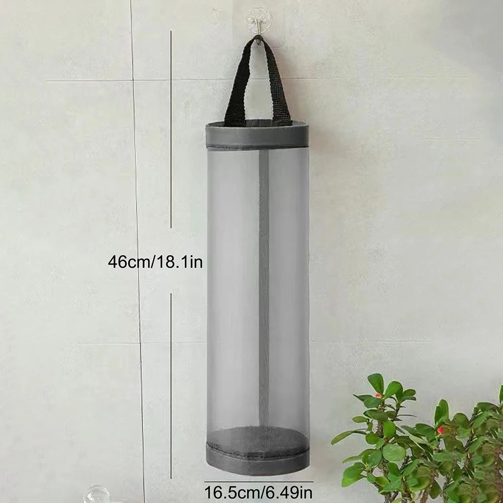 Kitchen garbage bag storage bag, wall mounted door storage hanging bag, circular miscellaneous storage bag, hanging organizer