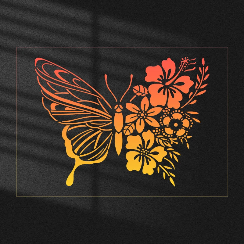 YOMDID 1pc Butterfly DIY Graffiti Stencil Painting Hollow Out Decorative Stencils Coloring Embossing Picture Book Decorative